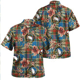 Bethune Ancient Tartan Clan Crest Badge Aloha Hawaiian Shirt Tropical Old Style EF78 Bethune Ancient Tartan Tartan Today